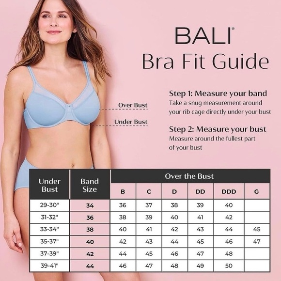 Bali T-Shirt Bra - Black 38D NWT - Picture 8 of 9